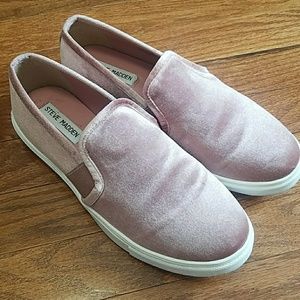 Steve Madden Pink Velvet 8